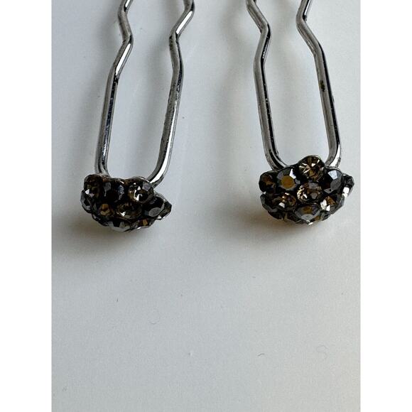 Mini Crystal Rhinestone Decorative Hairpins, J-01 - Picture 6 of 7